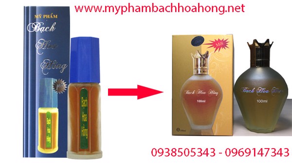 Mỹ phẩm Bạch Hoa Hồng loại thông dụng đã đổi bao bì mới