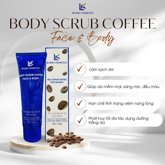 Gel tẩy tế bào chết tinh chát cà phê 5